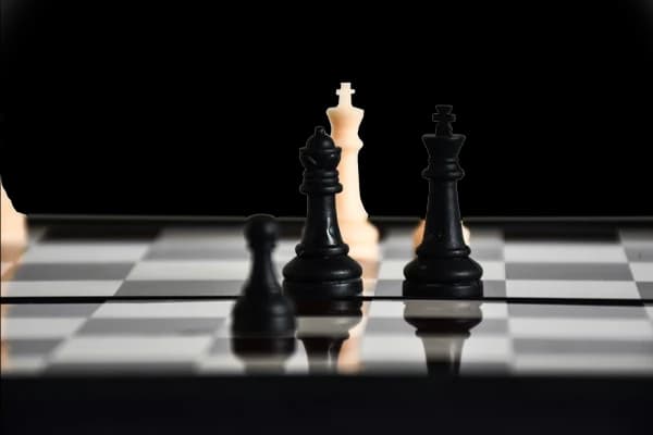 Skizze eines Schachtisches