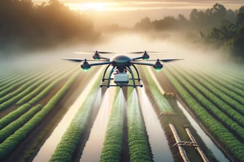 Mini fuel flow meter on drone